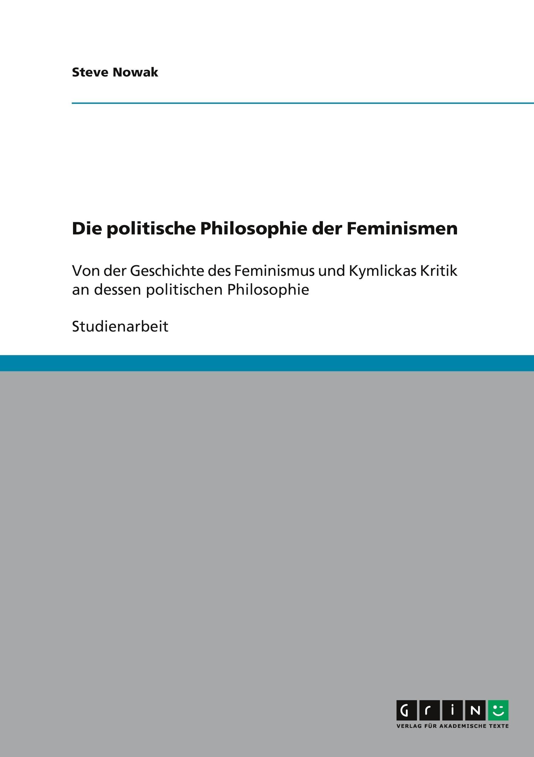 Die politische Philosophie der Feminismen Law