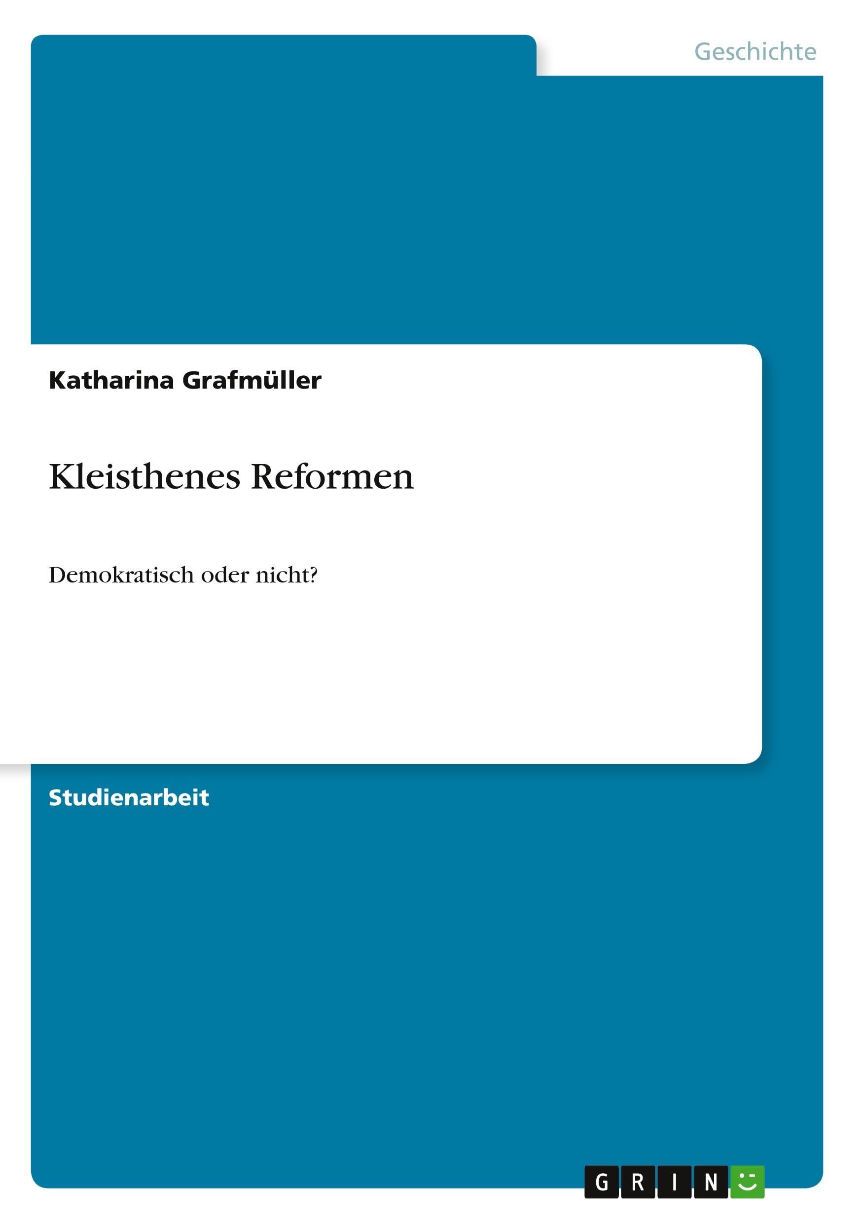 Kleisthenes Reformen book