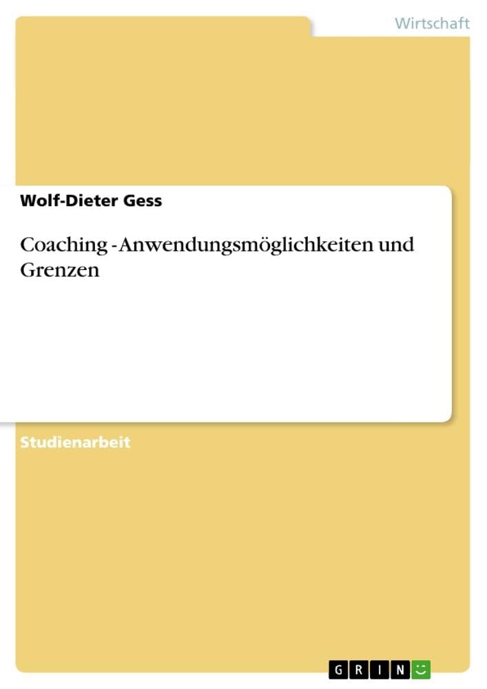 Coaching - Anwendungsmöglichkeiten und Grenzen Law