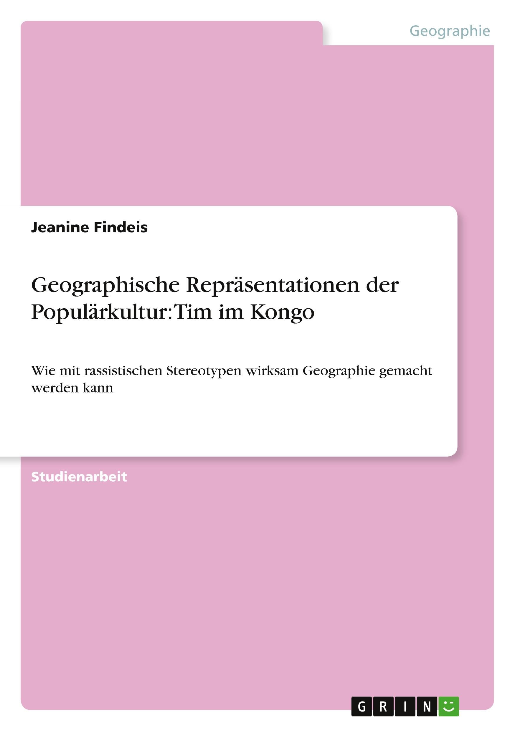 Geographische Repräsentationen der Populärkultur: Tim im Kongo book
