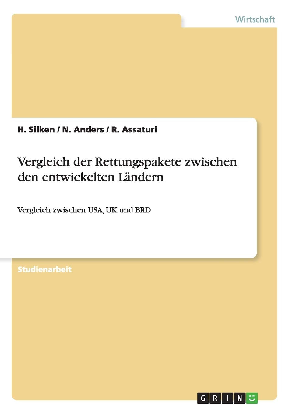 Vergleich der Rettungspakete zwischen den entwickelten Ländern Law