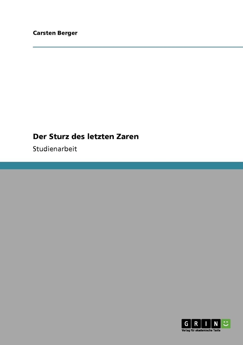 Der Sturz des letzten Zaren Social Sciences