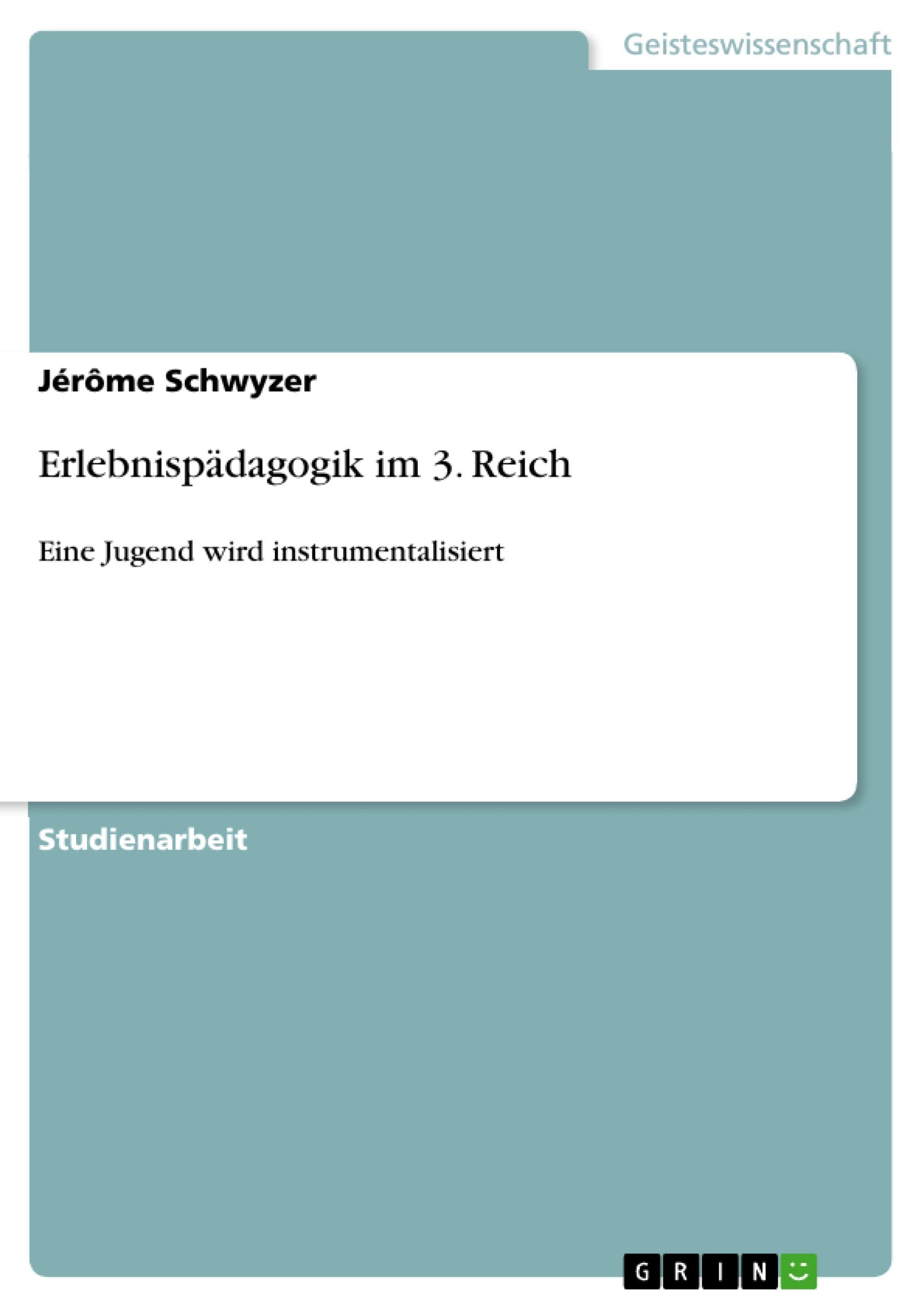 Product Image: Erlebnispädagogik im 3. Reich