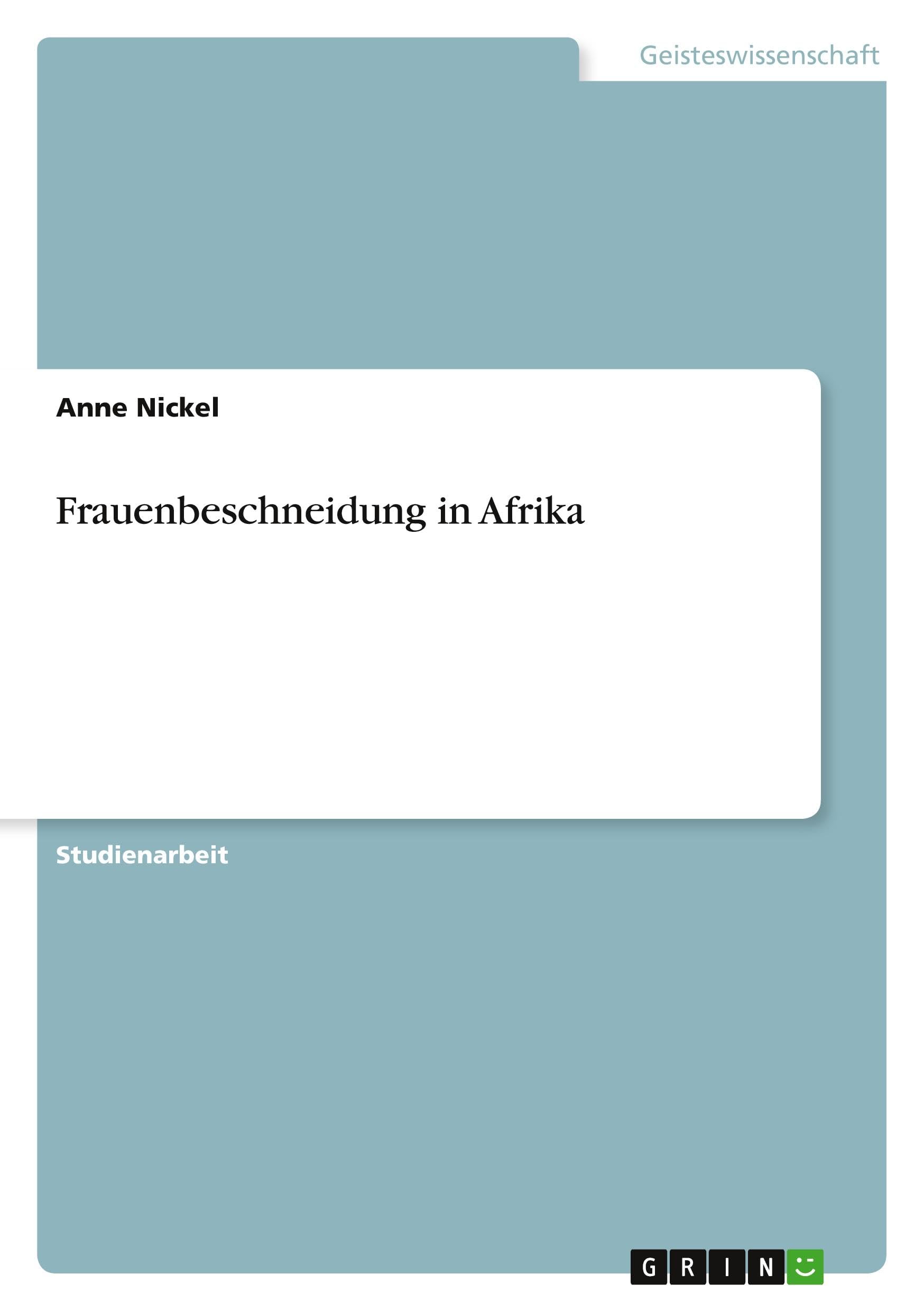 Frauenbeschneidung in Afrika Law