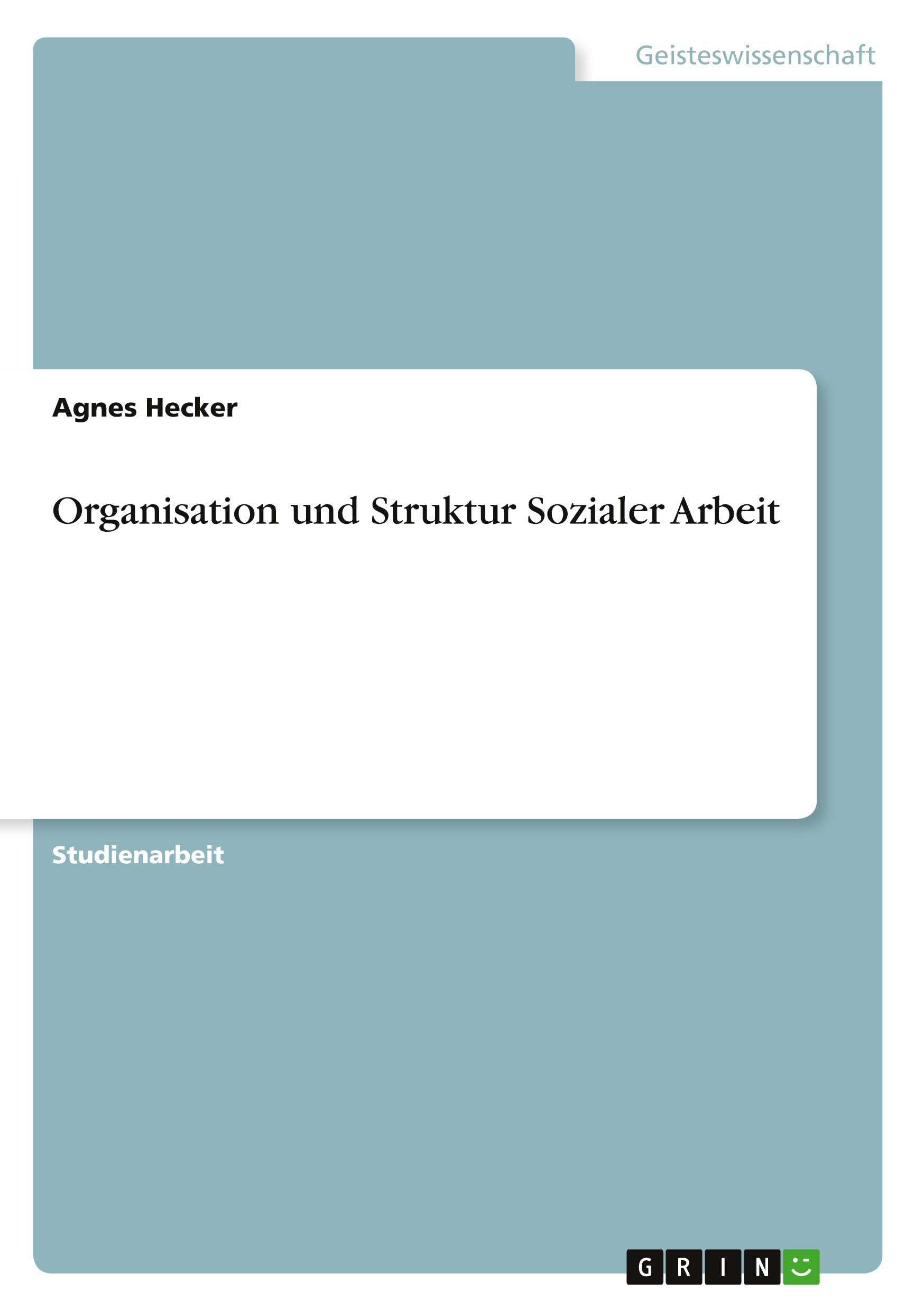 Organisation und Struktur Sozialer Arbeit Education & Training