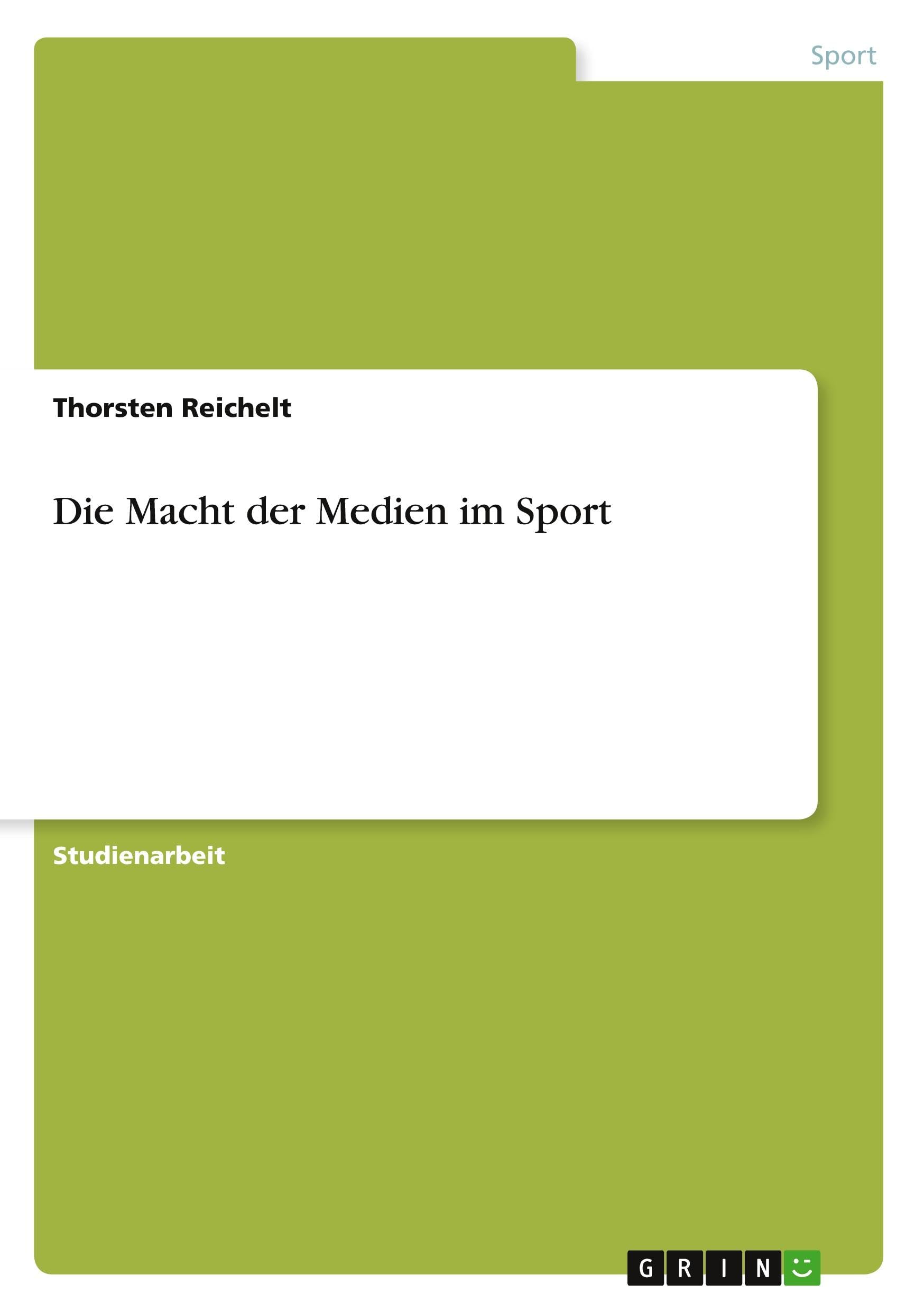Die Macht der Medien im Sport Social Sciences
