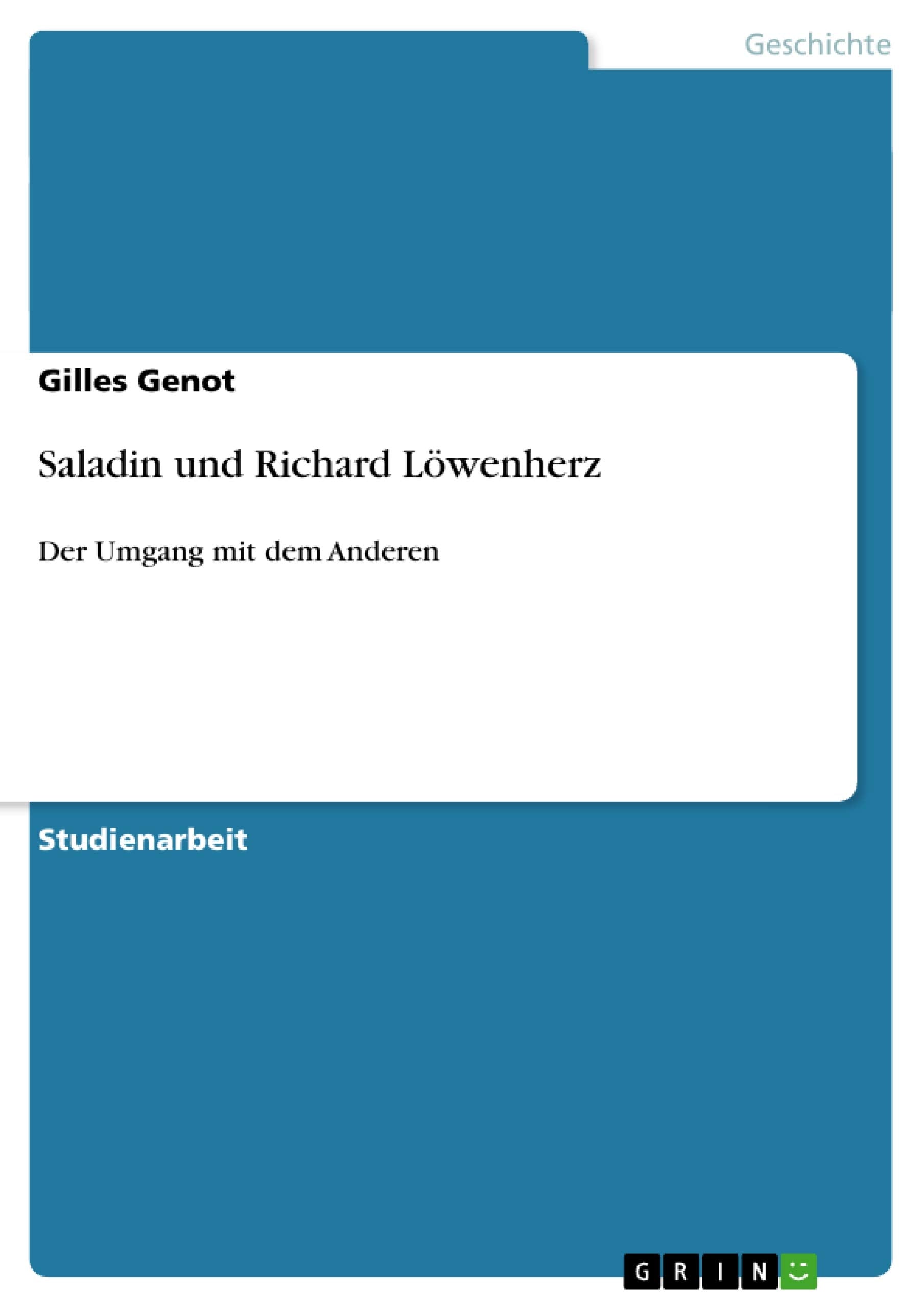 Saladin und Richard Löwenherz book