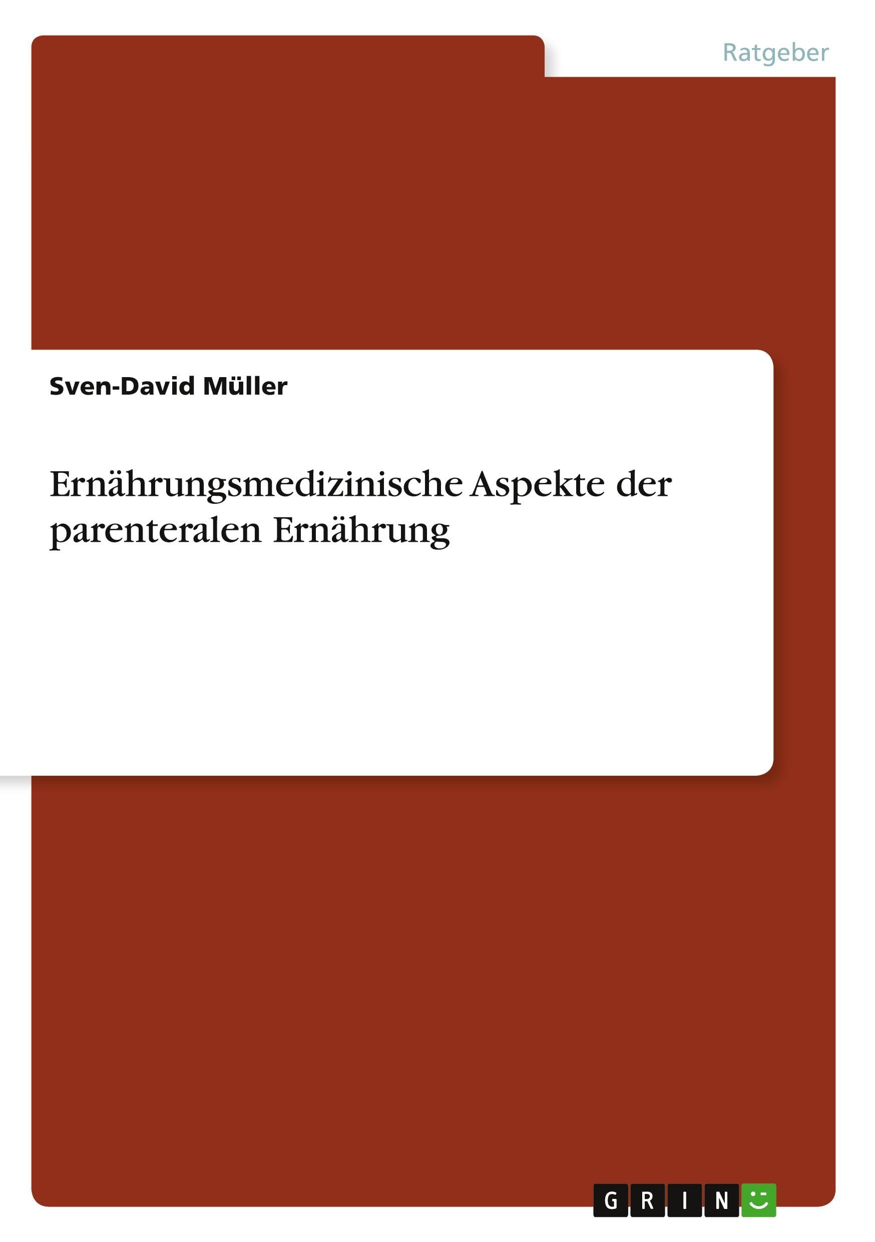 Ernährungsmedizinische Aspekte der parenteralen Ernährung Leisure, Home & Garden