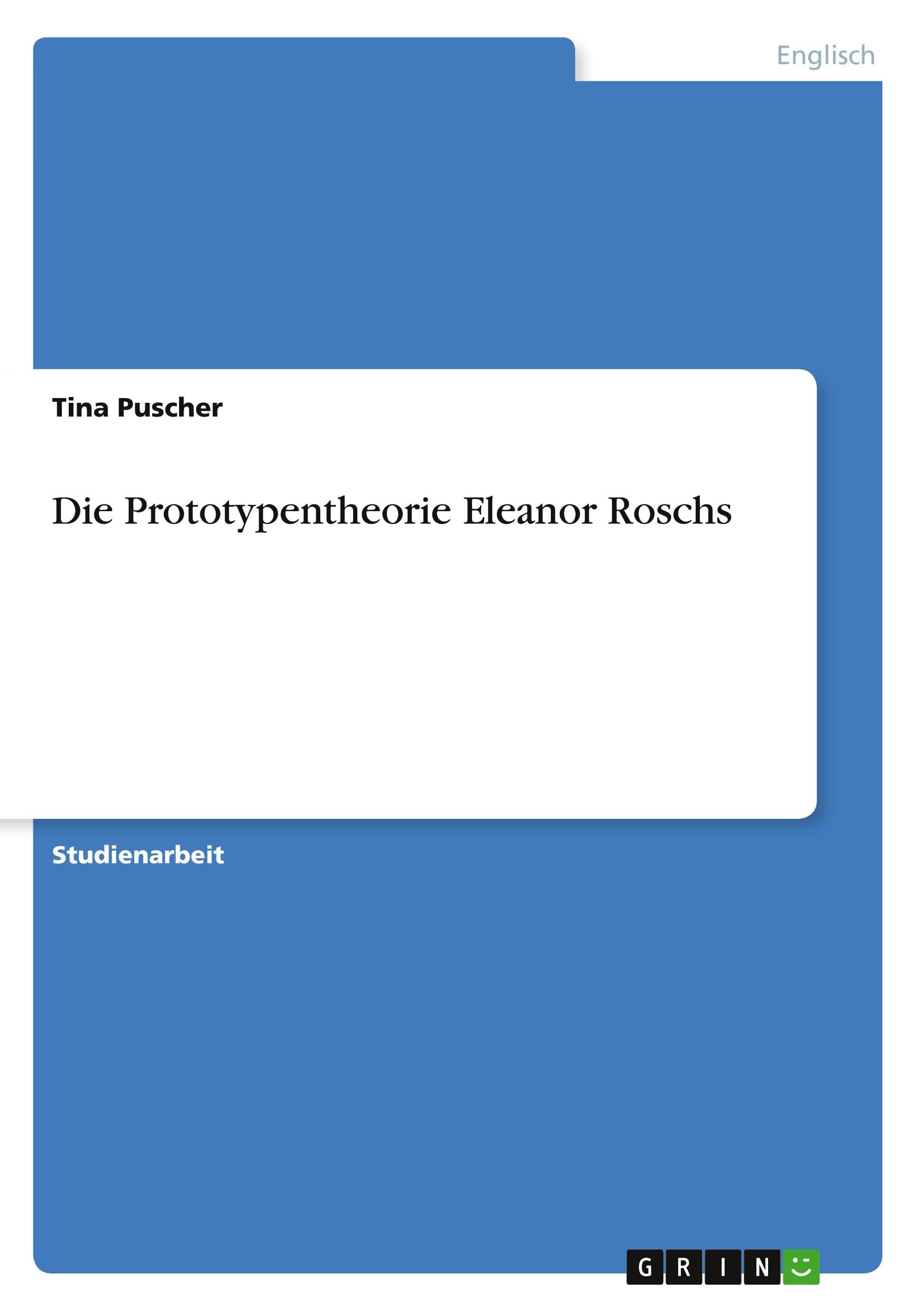 Die Prototypentheorie Eleanor Roschs Contemporary literature