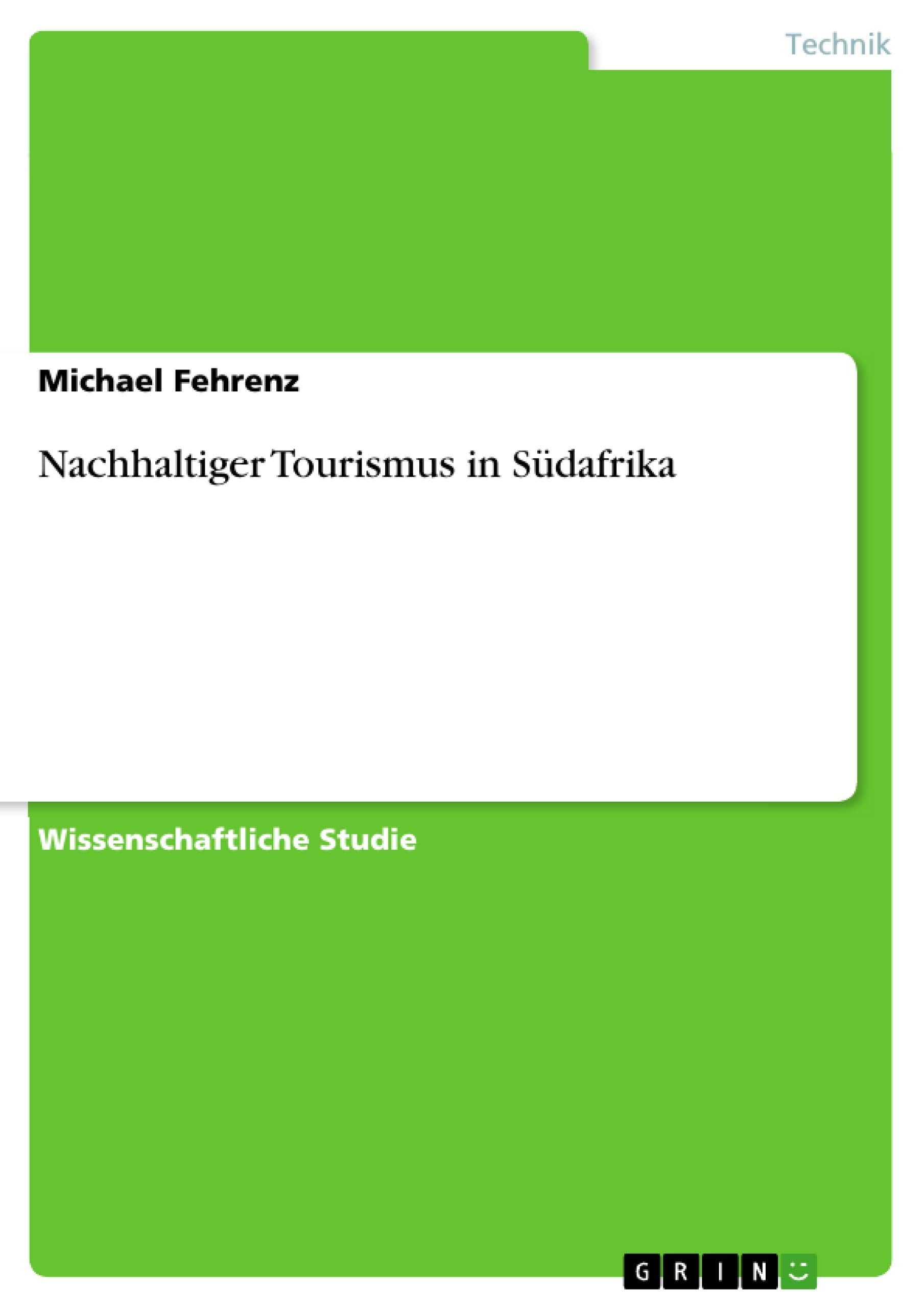 Nachhaltiger Tourismus in Südafrika Mathematics