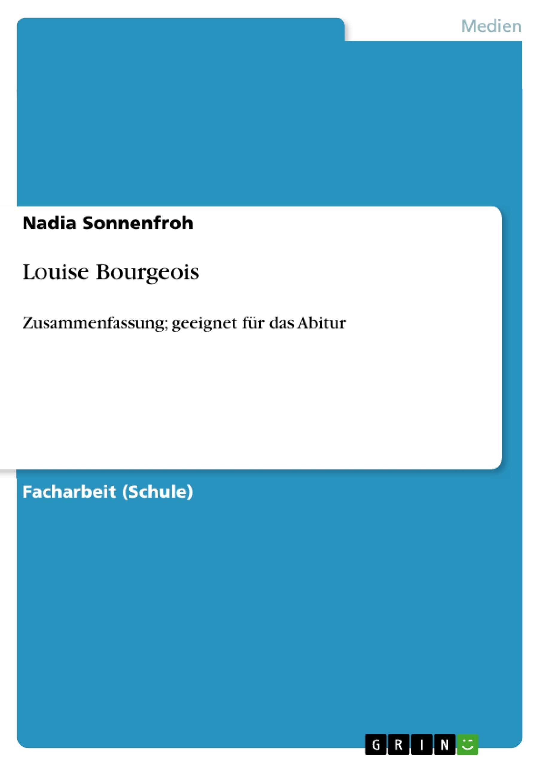 Louise Bourgeois Film, Art & Culture