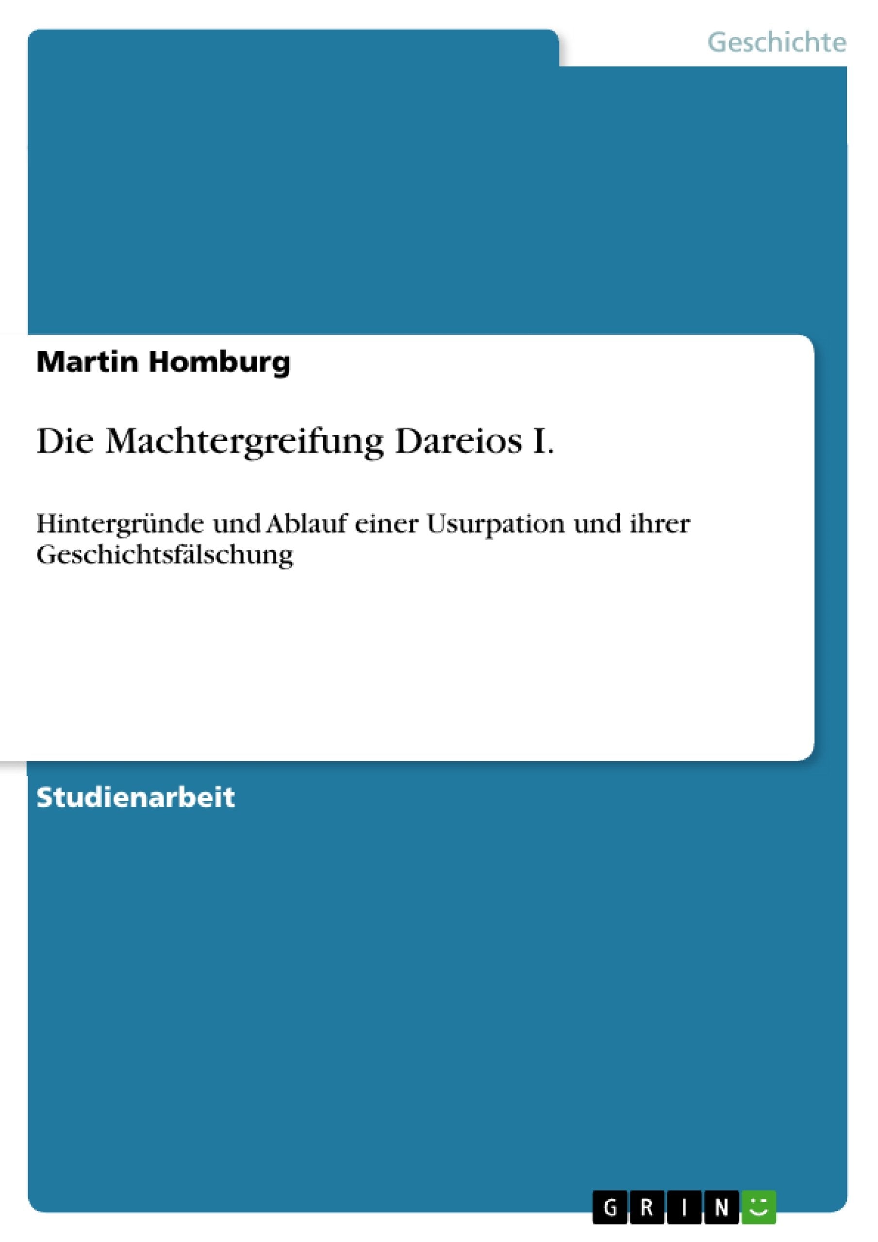 Die Machtergreifung Dareios I. Education & Training
