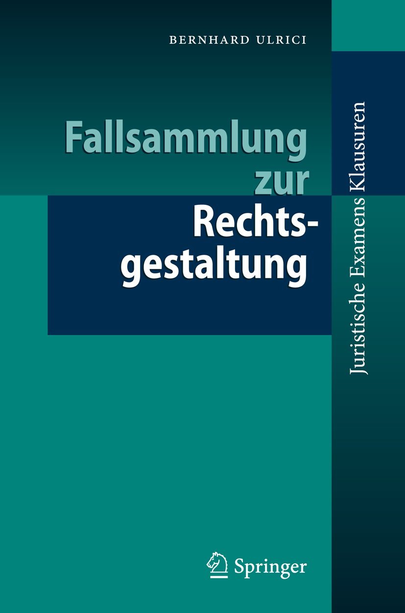 Fallsammlung zur Rechtsgestaltung book