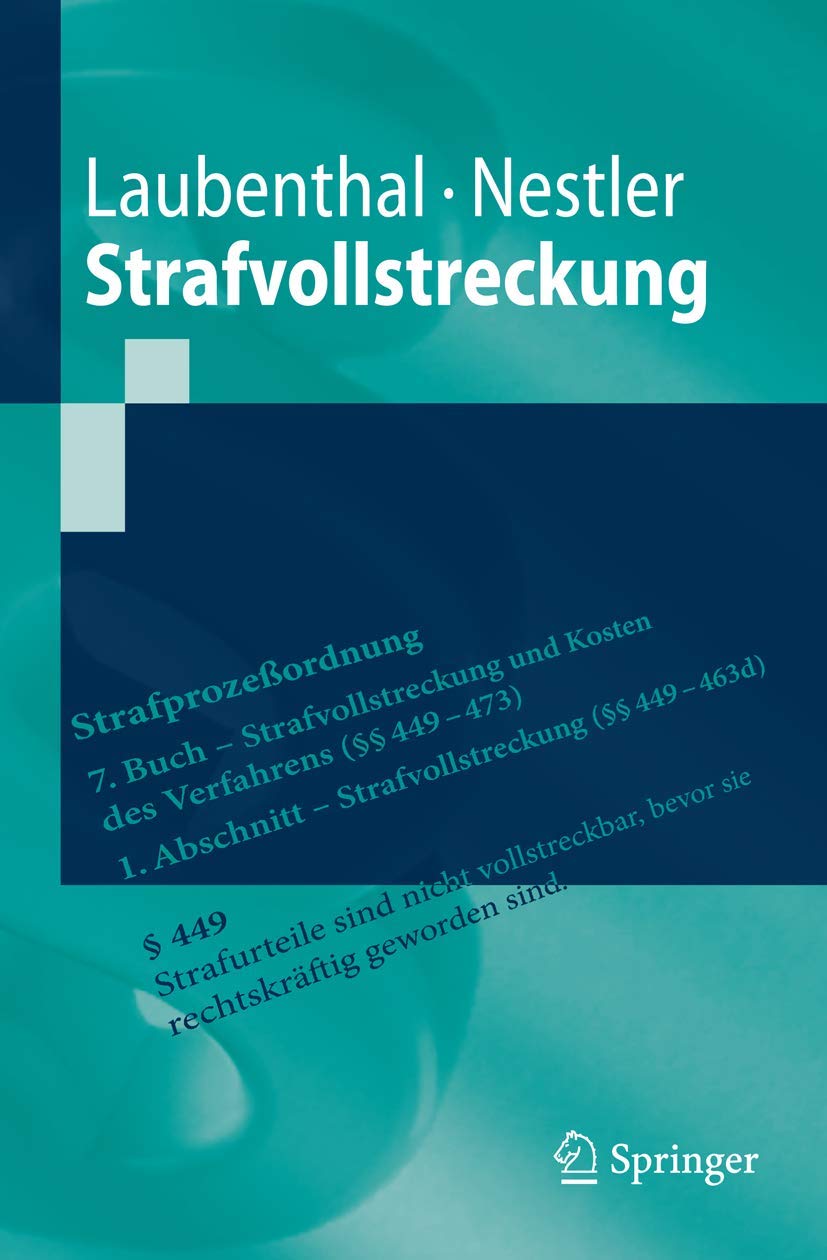 Strafvollstreckung Law Books