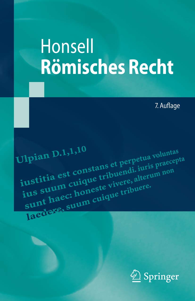 Römisches Recht (Springer-Lehrbuch) (German Edition) Law
