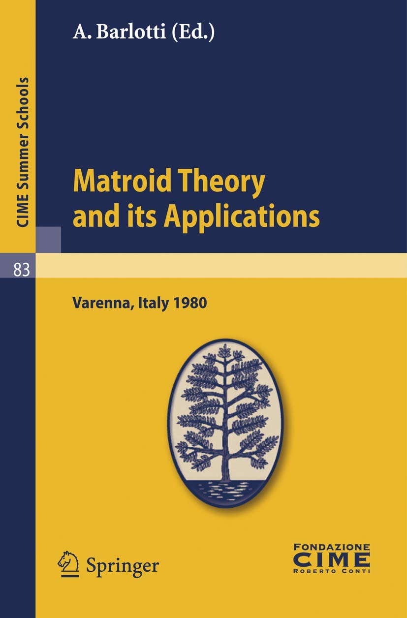 Product Image: Matroid Theory and Its Applications