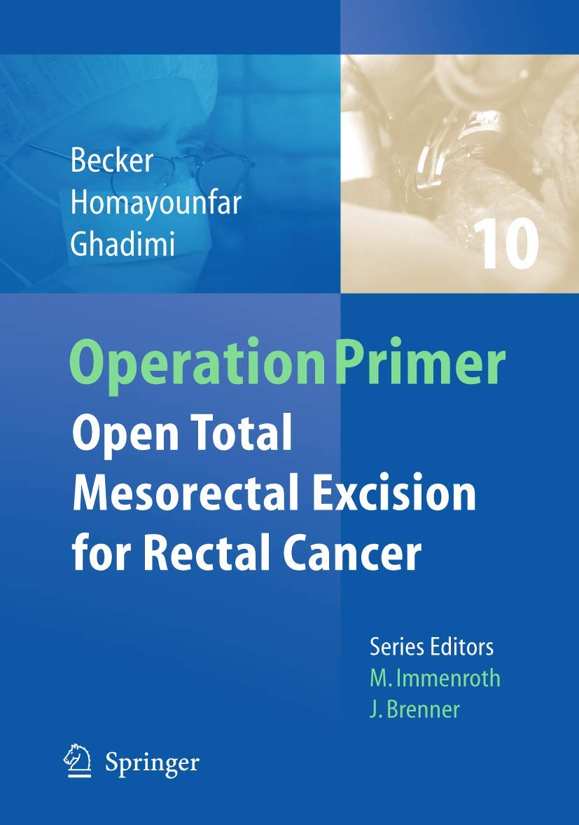 Open total mesorectal (TME) for cancer book