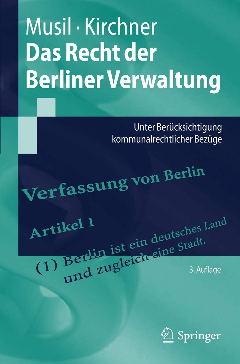 Das Recht der Berliner Verwaltung book