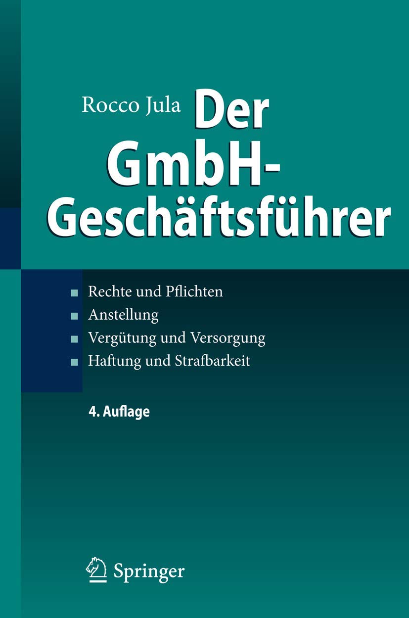 Der GmbH-Geschäftsführer Law Books