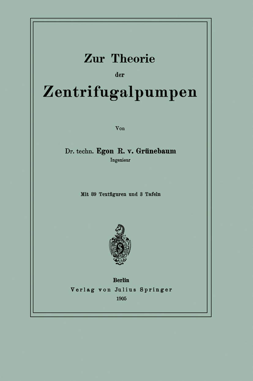 Zur Theorie der Zentrifugalpumpen Media & Communication