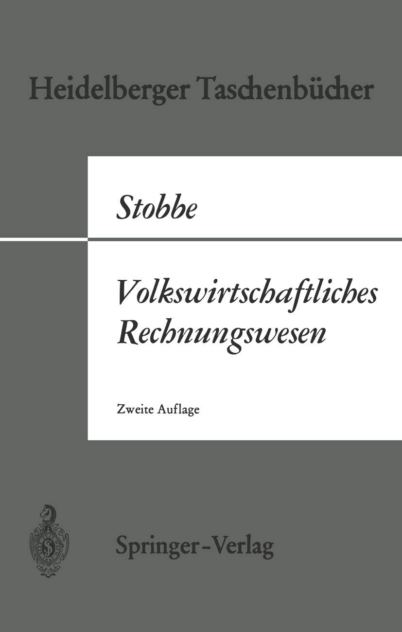 Volkswirtschaftliches Rechnungswesen (Heidelberger Taschenbücher) (German Edition) (Heidelberger Taschenbücher, 14, Band 14) Law