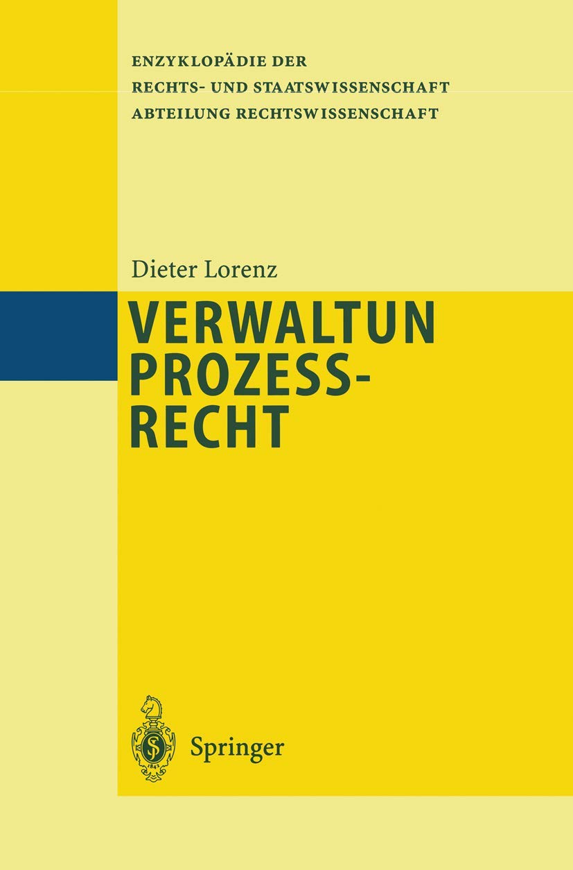 Verwaltungsprozeßrecht (Abteilung Rechtswissenschaft) Law