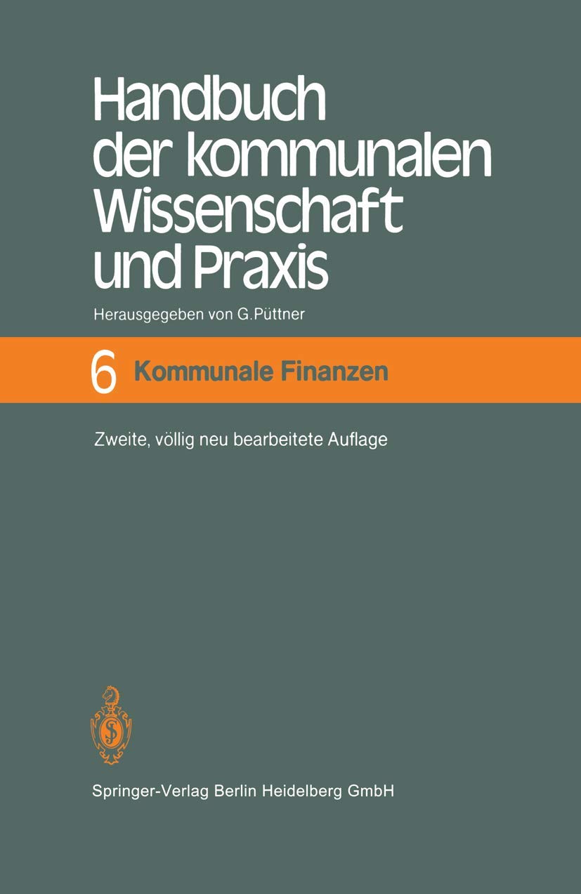 Handbuch der kommunalen Wissenschaft und Praxis Law