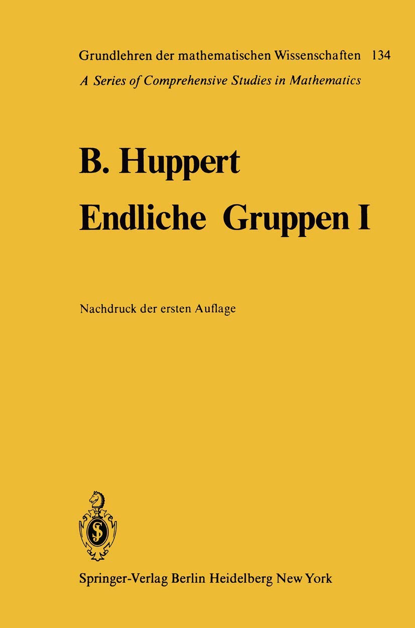Endliche Gruppen I Mathematics Books