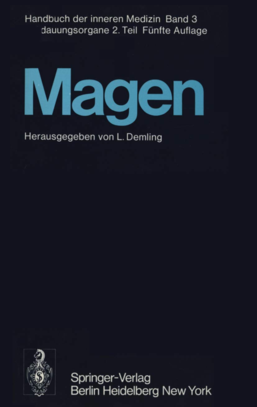 Magen (Handbuch der inneren Medizin, 3 / 2) Medicine