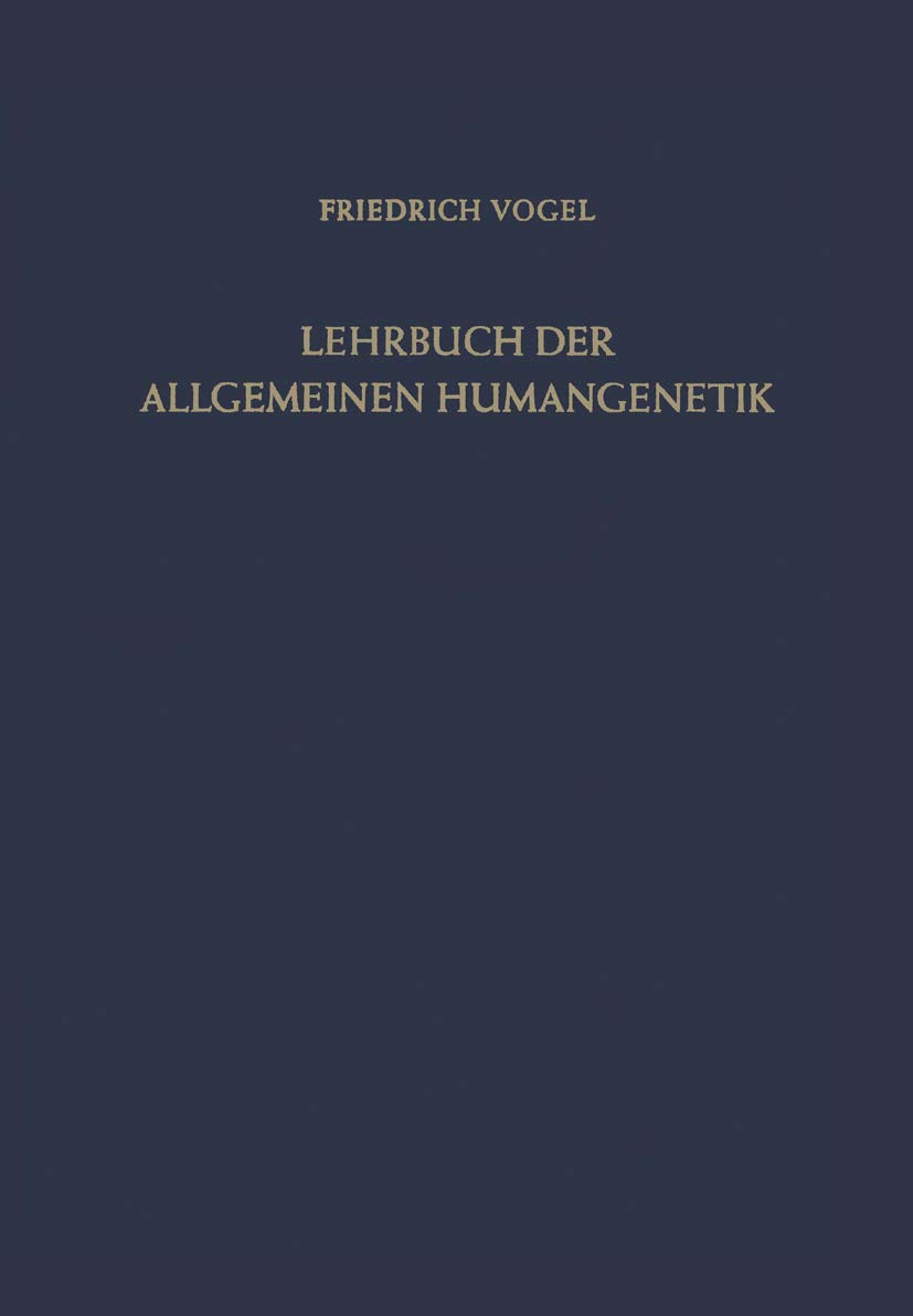 Lehrbuch der Allgemeinen Humangenetik Medicine