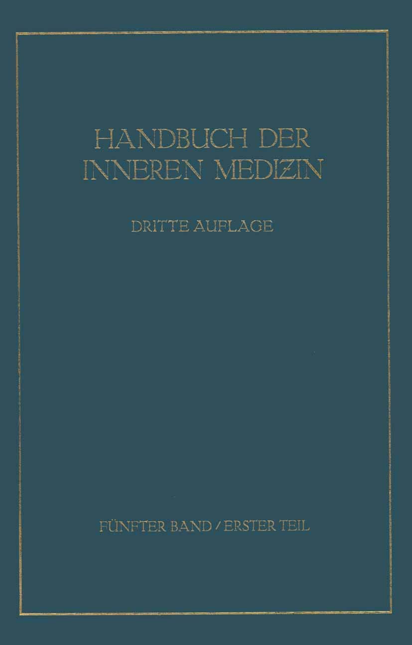 Krankheiten des Nervensystems (Handbuch der inneren Medizin, 5, Band 5) Medicine