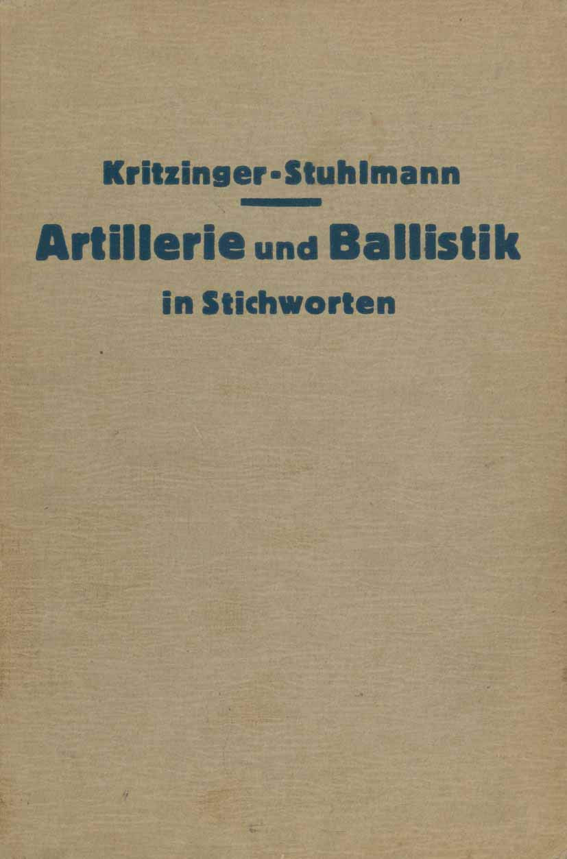 Artillerie und Ballistik in Stichworten Media & Communication
