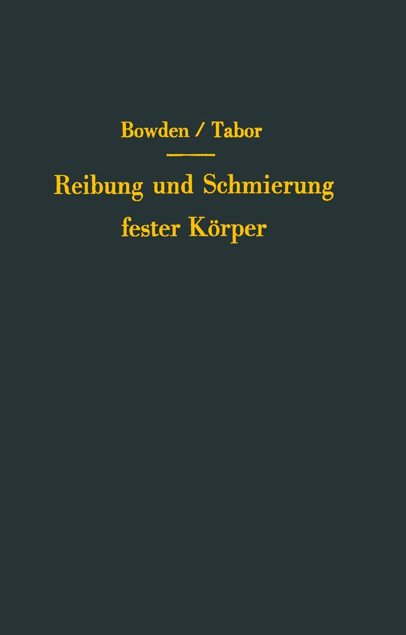 Reibung und Schmierung fester Körper Media & Communication