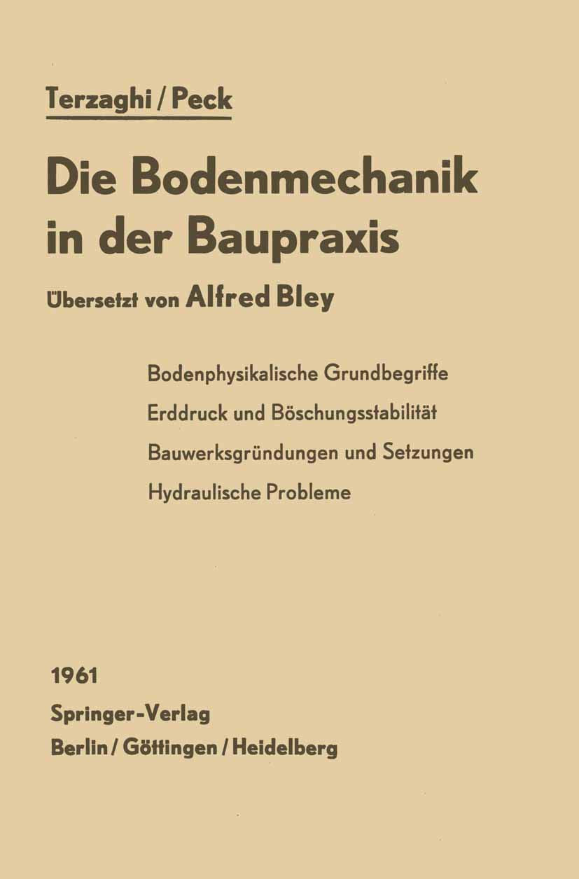 Die Bodenmechanik in der Baupraxis Media & Communication