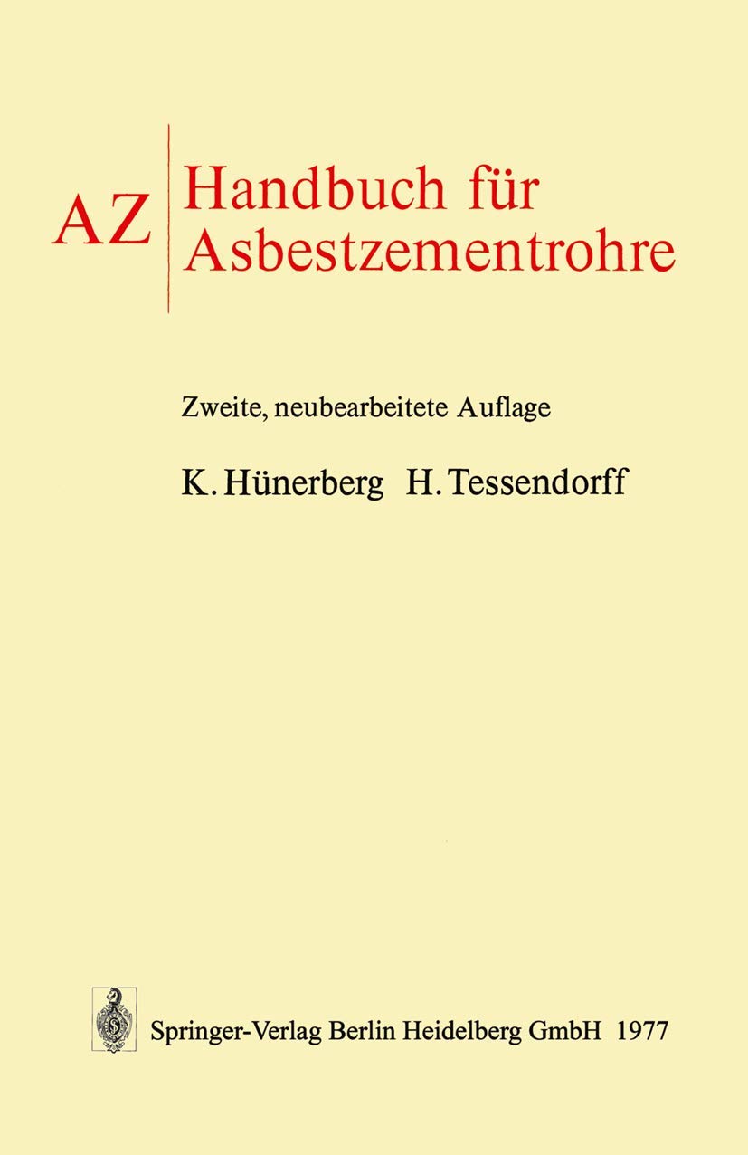 AZ Handbuch für Asbestzementrohre Media & Communication