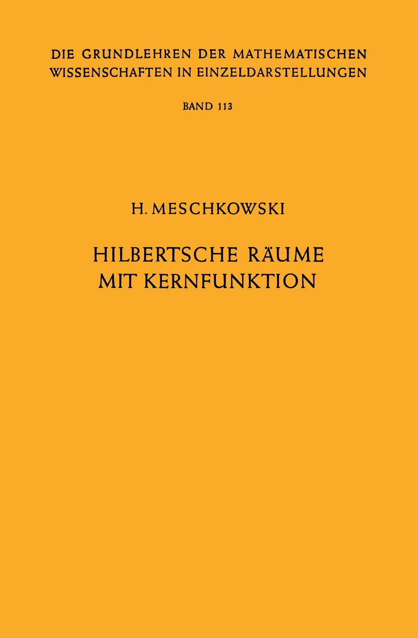 Hilbertsche Räume mit Kernfunktion Mathematics