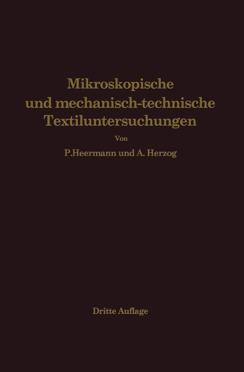 Mikroskopische und mechanisch-technische Textiluntersuchungen Natural Sciences