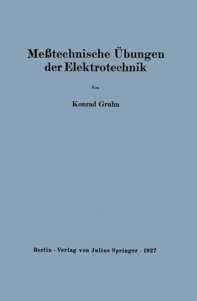 Meßtechnische Übungen der Elektrotechnik Media & Communication