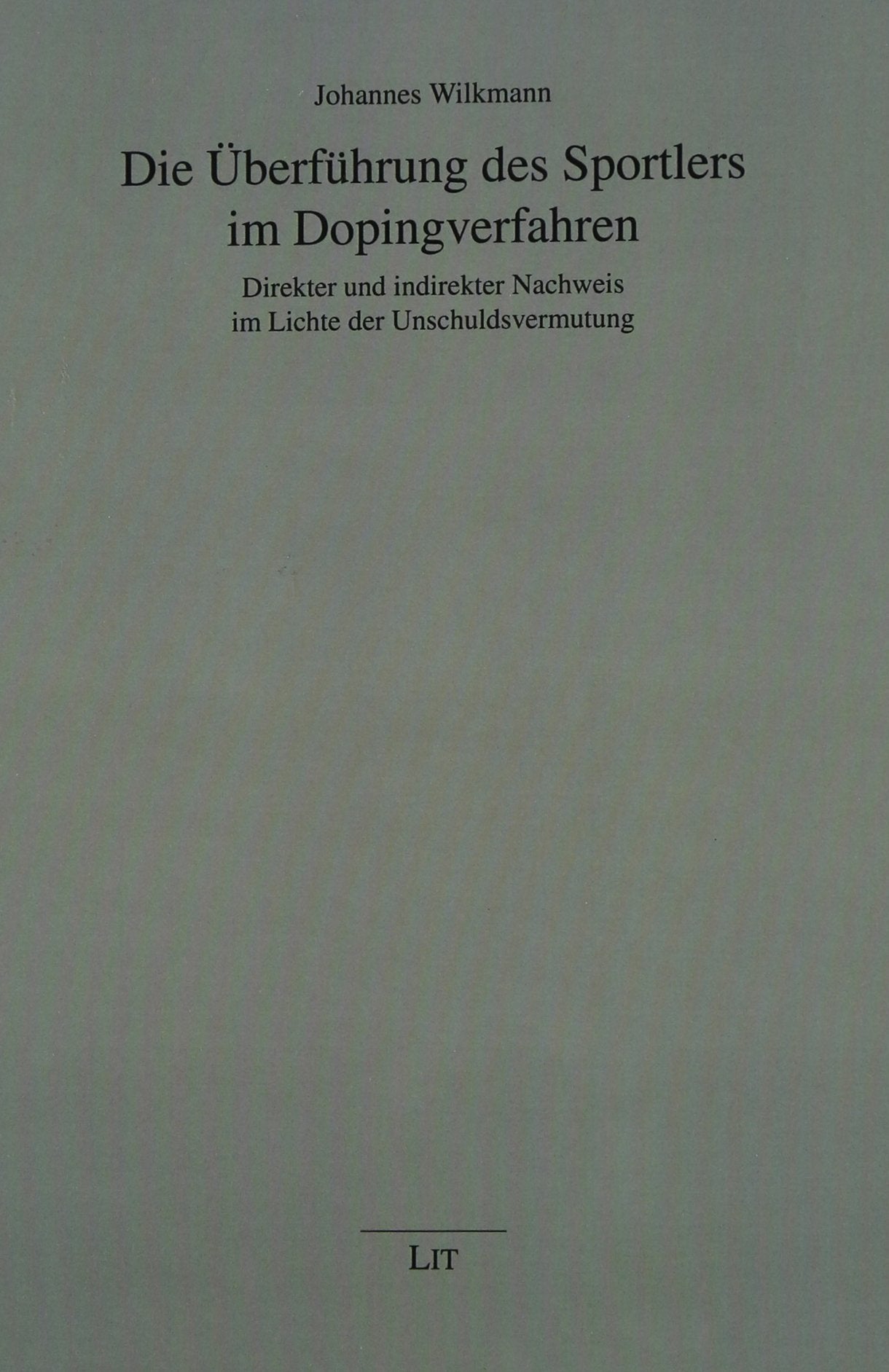 Die Überführung des Sportlers im Dopingverfahren book