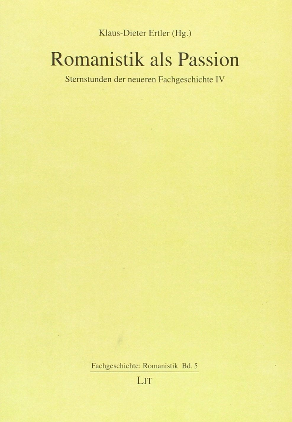 Romanistik als Passion Books