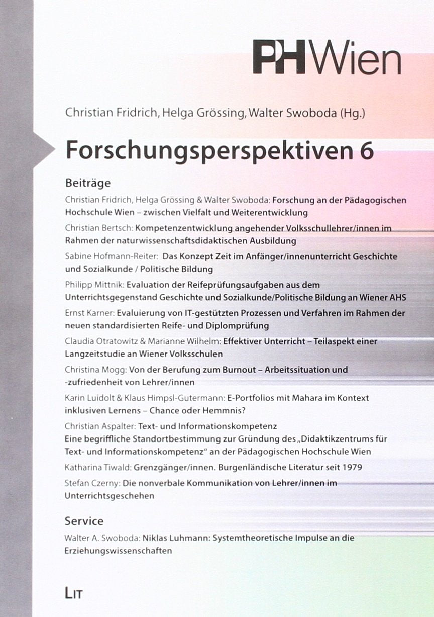 Forschungsperspektiven.Bd.6 Books