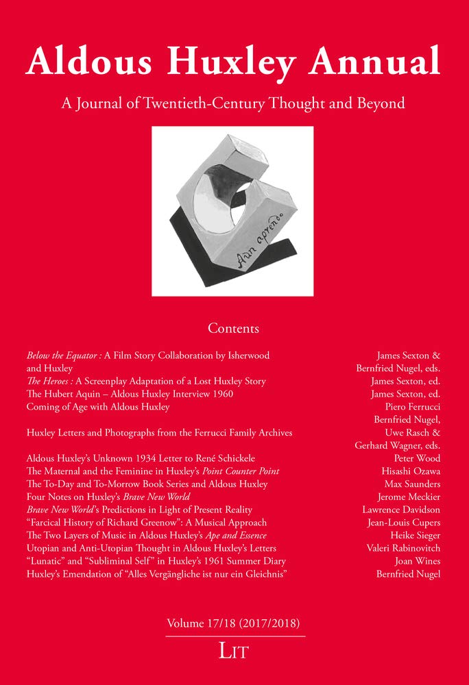 Aldous Huxley Annual Volume 17/18 (2017/2018) Contemporary literature