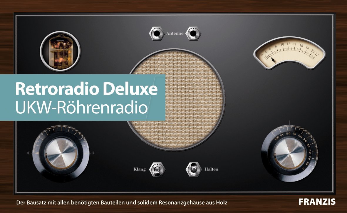 Retroradio Deluxe – UKW-Röhrenradio selber bauen (Elektronik Lernpakete) Hobbies & Crafts