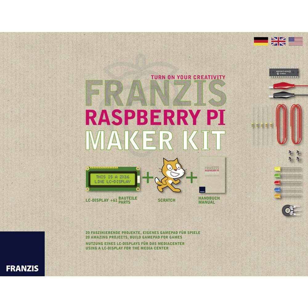 Franzis Raspberry Pi Maker Kit - Gültig für alle Modelle (A, B, A+, B+ und Raspberry Pi 2 Modell B): Machen Sie es selbst: 20 lustvolle Projekte, die Sie nicht mehr loslassen Computer Science