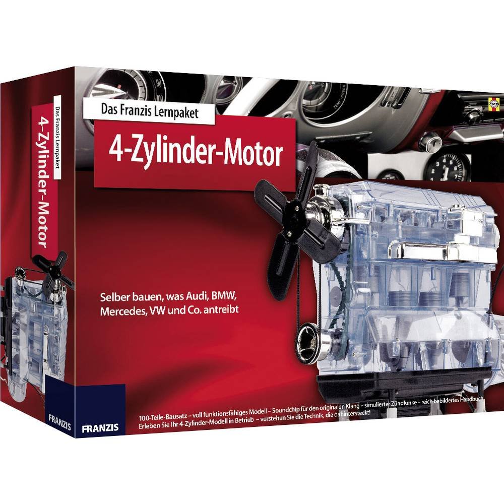 Franzis 65275-9 Lernpaket 4-Zylinder Motor als Bausatz book