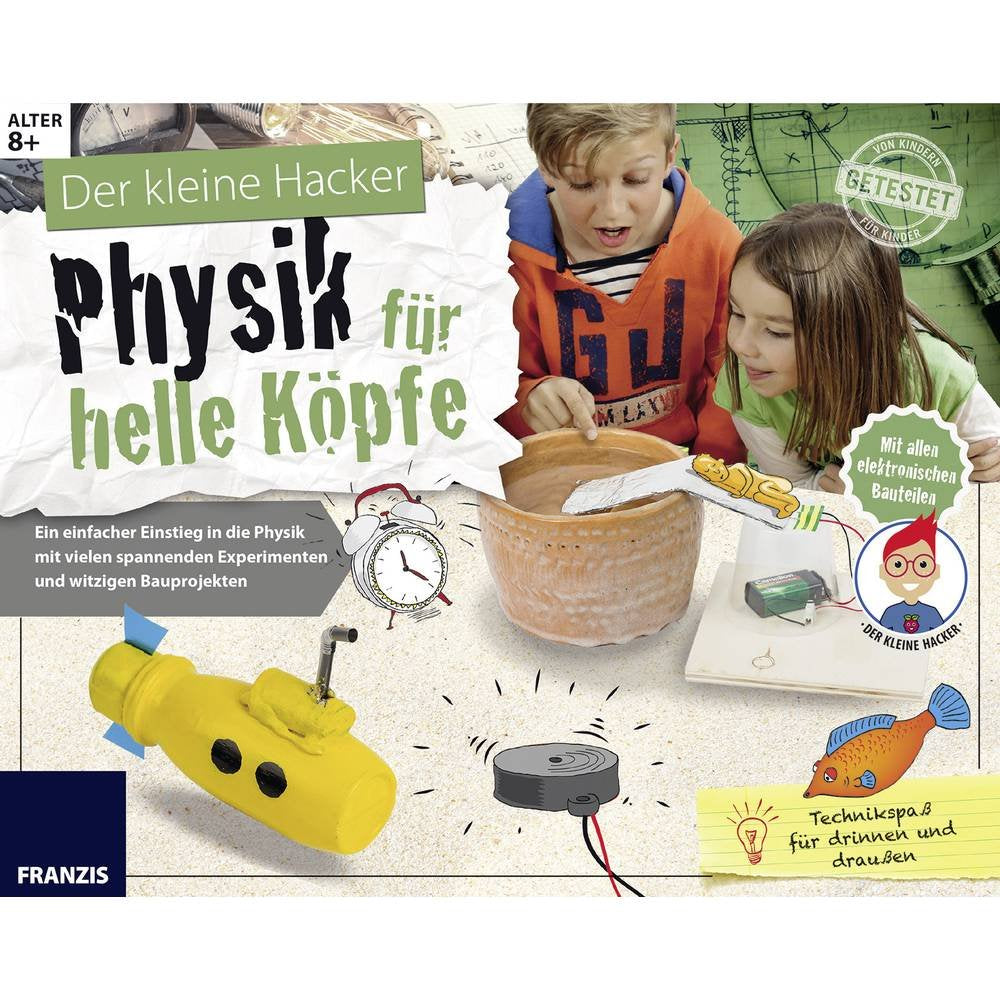 FRANZIS Der kleine Hacker: Physik für helle Köpfe | Spannende Experimente und witzige Bauprojekte für Kinder ab 8 Jahren: Ein einfacher Einstieg in ... Experimenten und witzigen Bauprojekten Leisure, Home & Garden