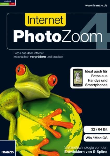 PhotoZoom Internet: Fotos aus dem Internet knackscharf vergrößern und drucken. Ideal auch für Fotos aus Handys und Smartphones. Für Windows XP, Vista, ... (Snow Leopard), 10.5 (Leopard), 10.4 (Tiger) Computer Science