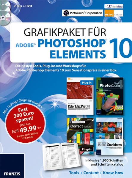 Grafikpaket für Adobe Photoshop Elements 10 Web & Graphic Design