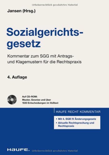 Sozialgerichtsgesetz: Kommentar zum SGG mit Antrags- und Klagemustern für die Rechtspraxis book