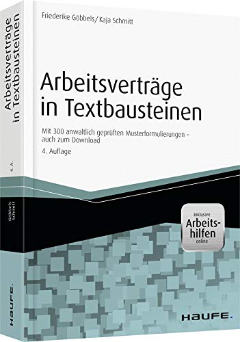 Arbeitsverträge in Textbausteinen - inkl. Arbeitshilfen online Law